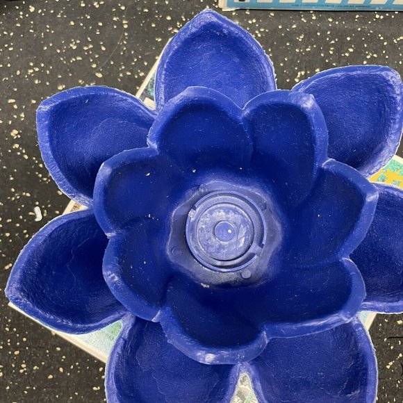 4 Vintage Lotus Lite Candle Glo Floating Pool Candles Tiki MCM Red White Blue - Picture 8 of 11